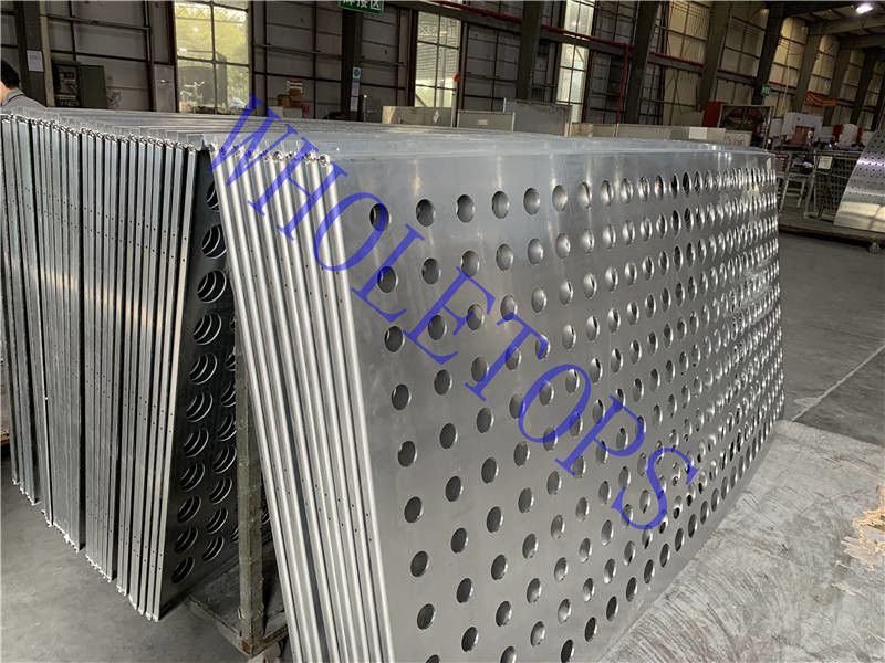 Width 600mm-1400mm Perforated Aluminum Panels Cladding with Square Round Slotted Holes