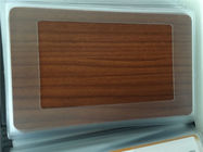 PVDF Coated 4.0mm 3D Aluminium Wood Panel With PVC Film