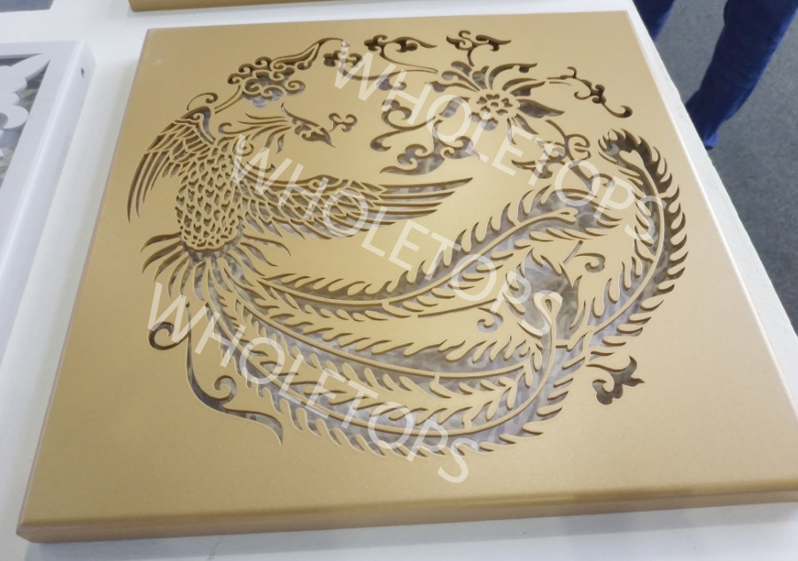 4.0mm Thickness Decorative Aluminum Panel With Pattern Cutting